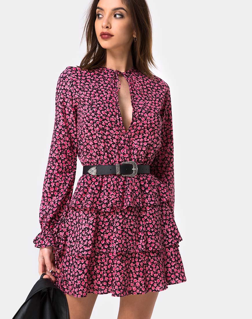 Kepsibelle Kleid in Ditsy Rose Pink