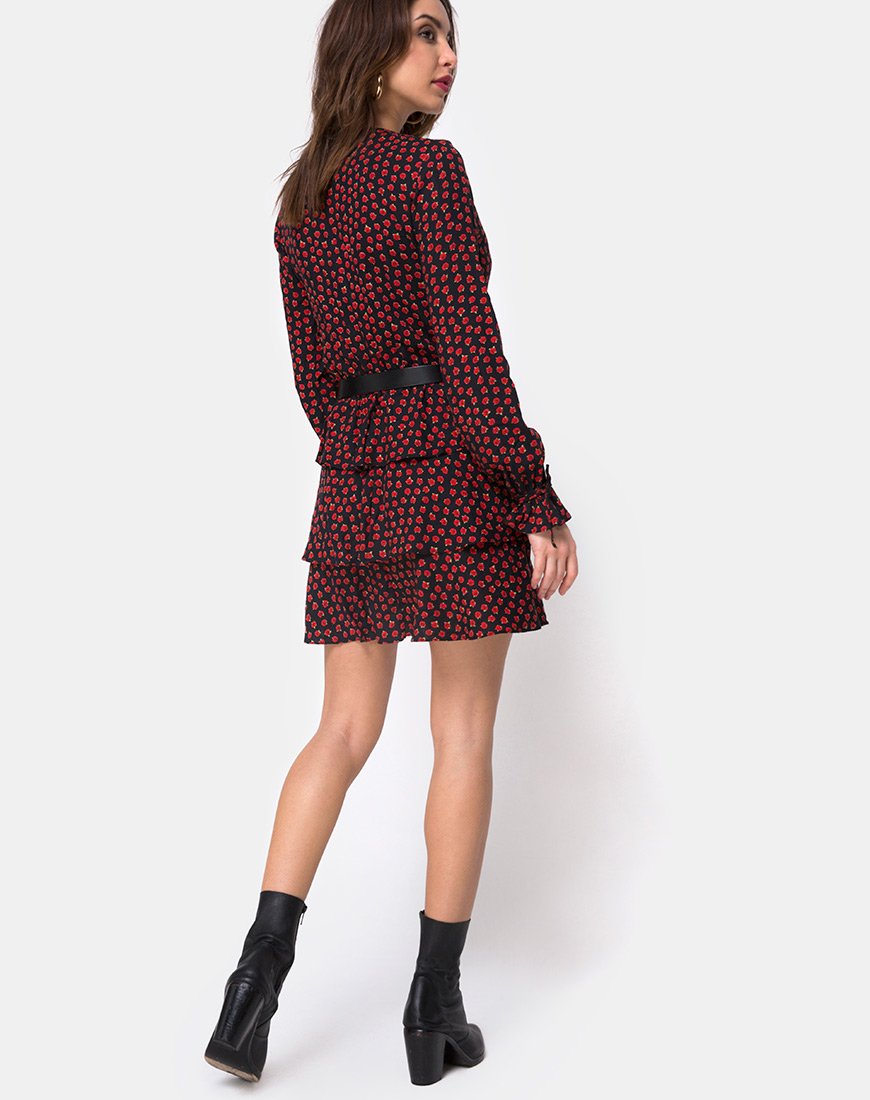 Image of Kepsibelle Kleid in Dotty Rose Schwarz