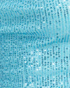 Drapierung Paillette blau