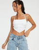 Abbildung von Ketida Crop Top in Weiß Diamante