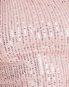 Drapierung Pailletten Metallic Rosa
