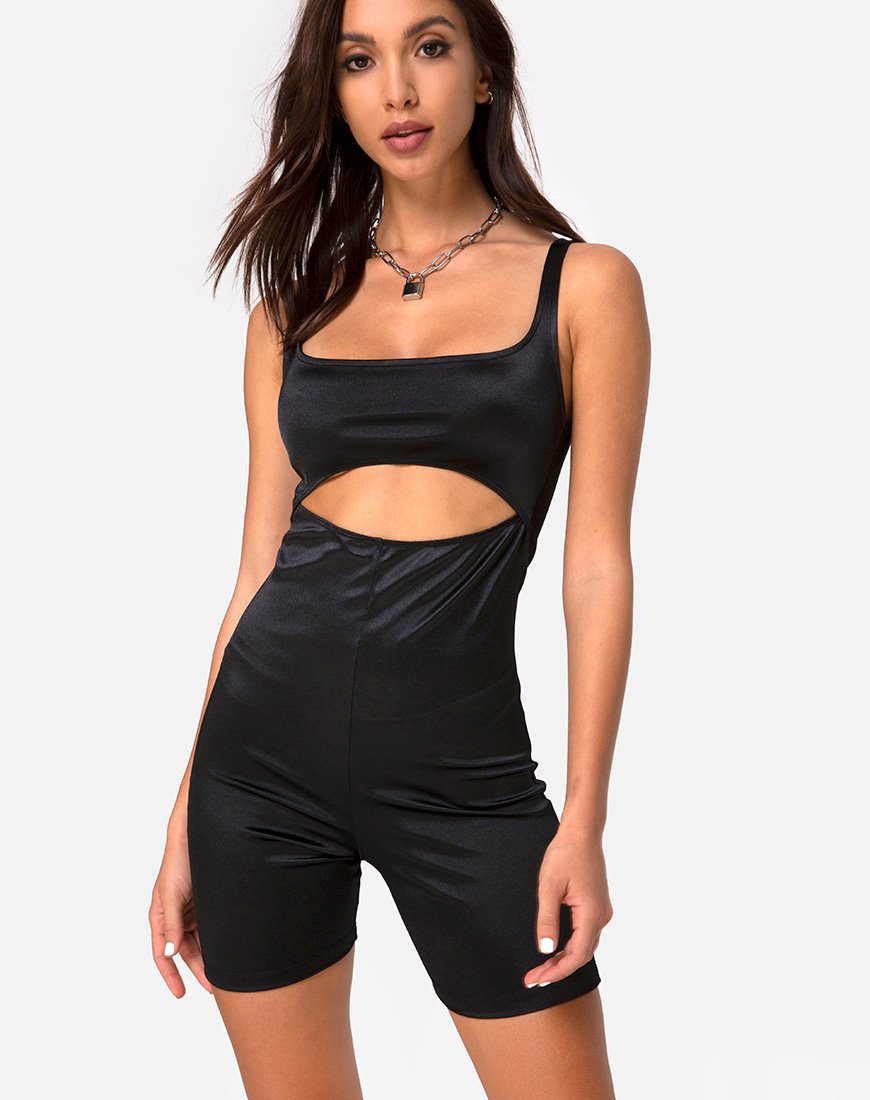Kez Unitard in Schwarz