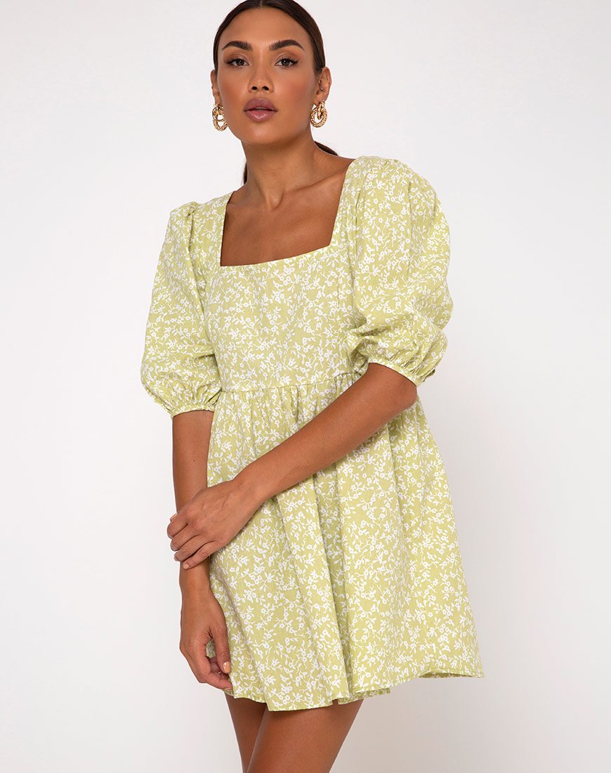 Kezie Skaterkleid in Botanic Mint Foam