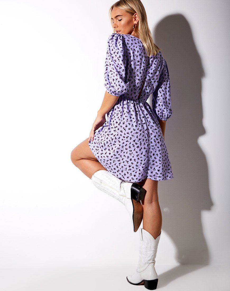 Bild von Kezie Babydoll Kleid in Dainty Daisy Lilac