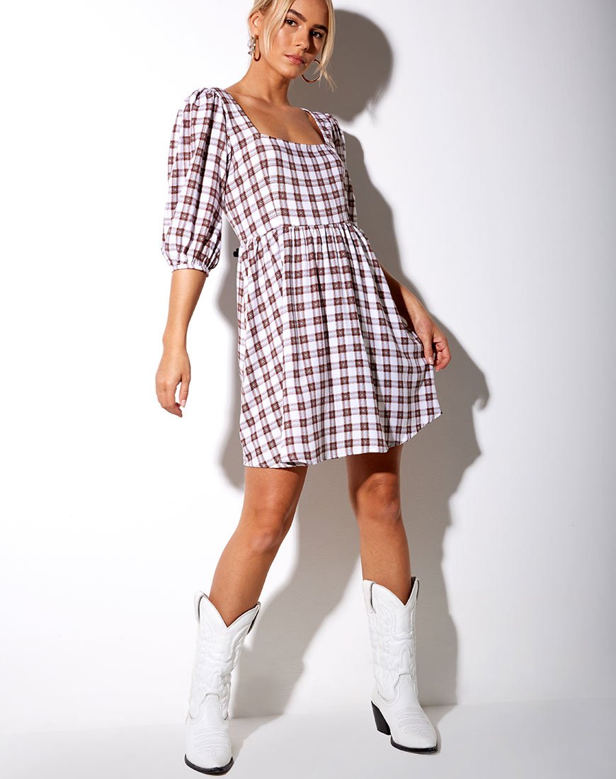 Image of Kezie Kleid in Schachmatt Braun