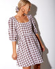 Image of Kezie Kleid in Schachmatt Braun