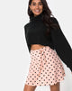 Bild von Khabel A-Linien-Rock in New Polka Nude Schwarz