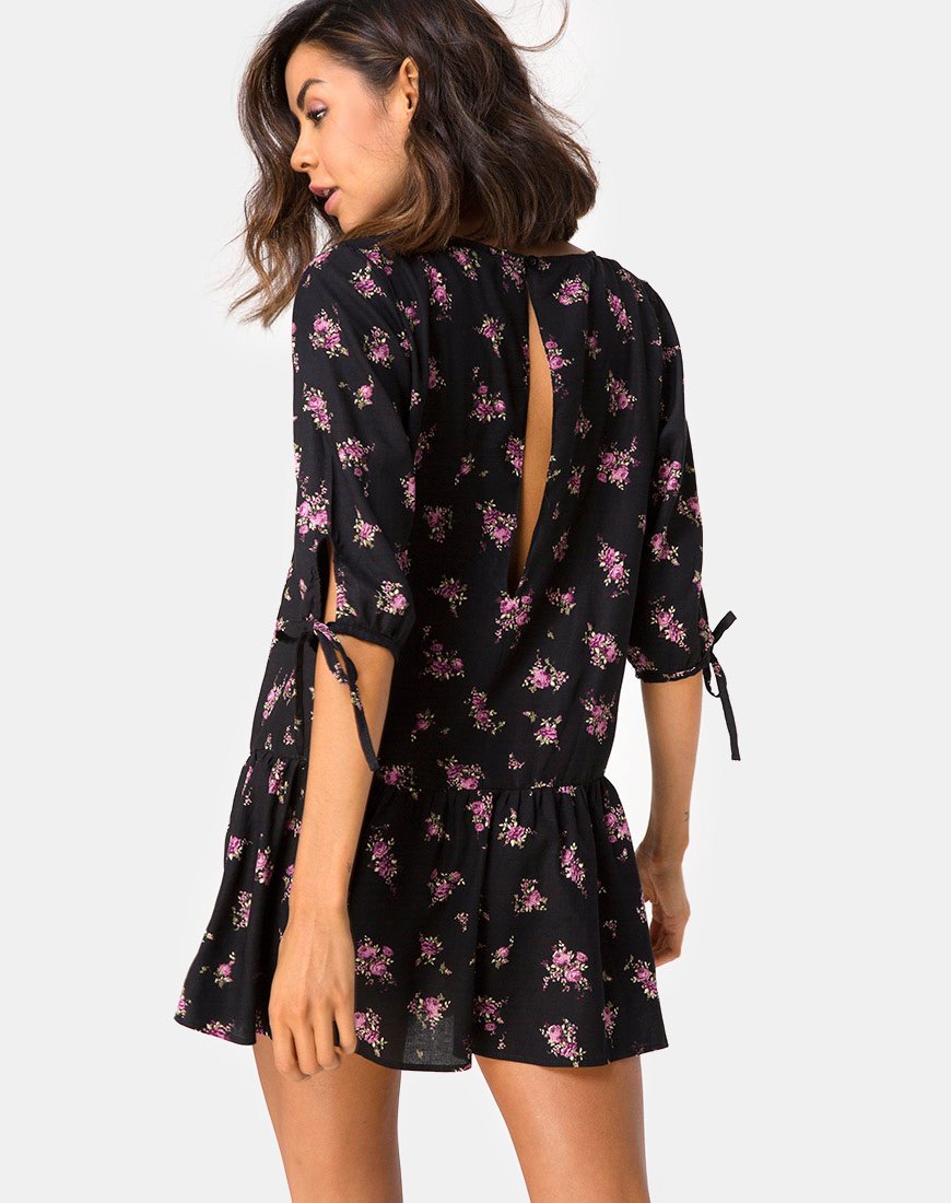 Khamea Kleid in Sohey Rose Schwarz