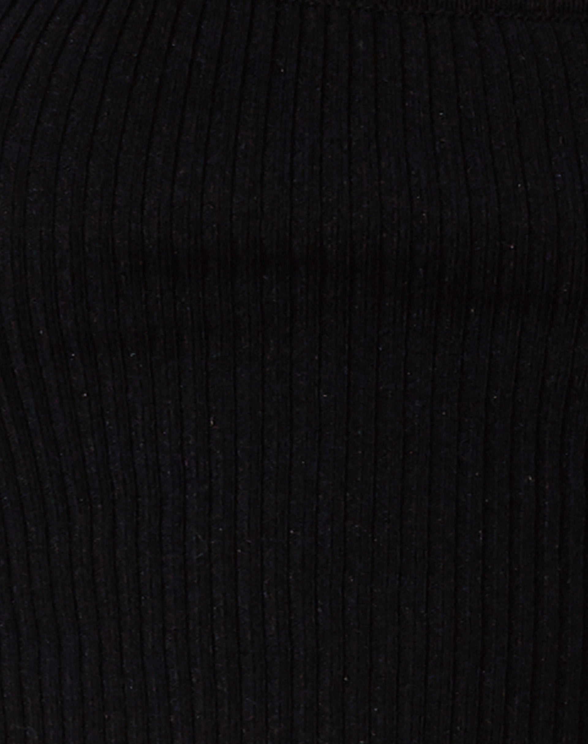 Bild von Tronis Crop Top in Rippe Schwarz
