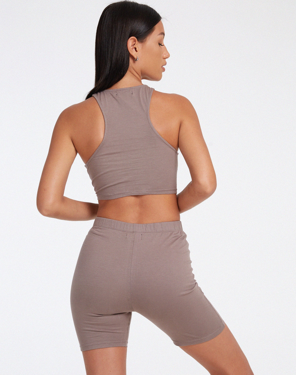 Kimaya Crop Top aus Lycra Geweih