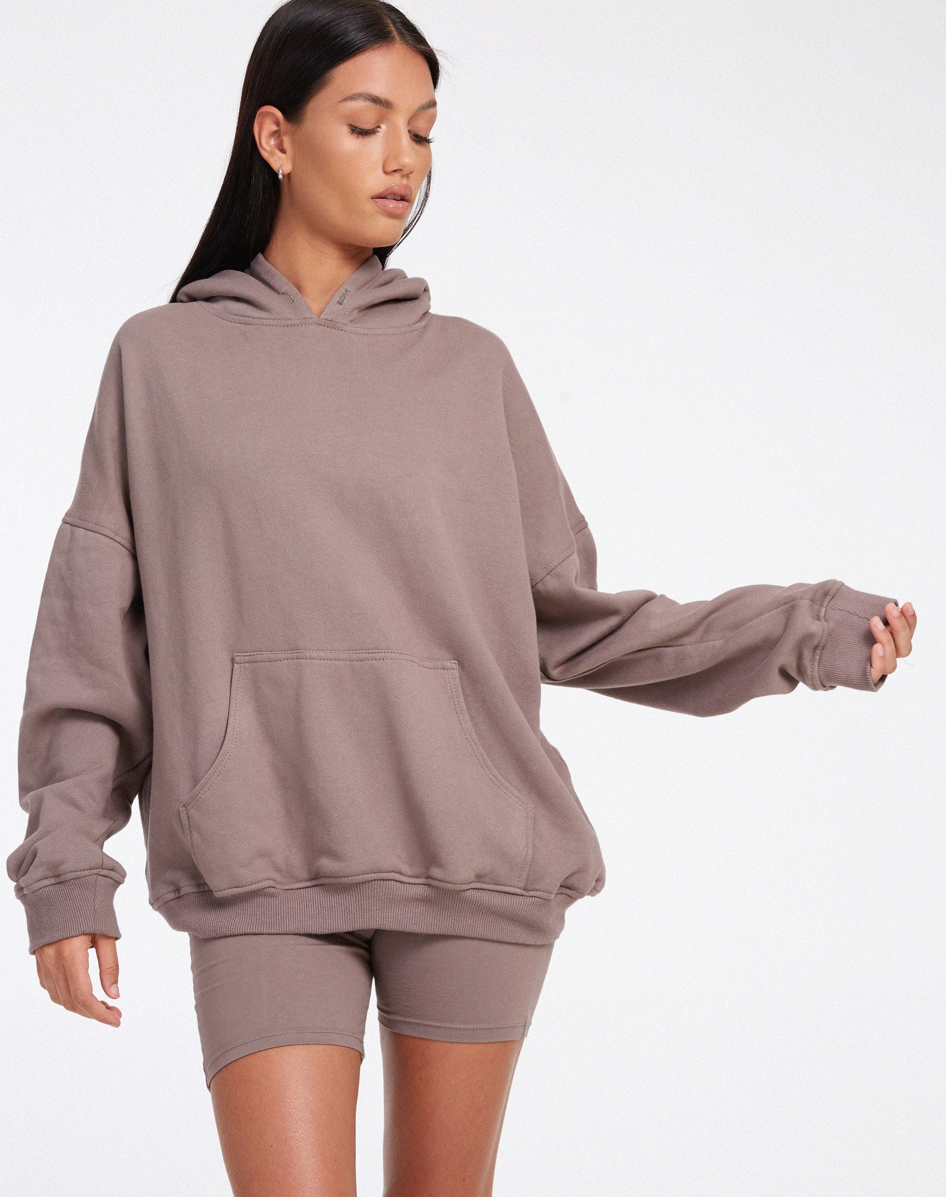 Bild von Oversize Hoodie aus Fleece Antler