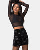 Bild von Kimmy Minirock in Schwarz Medium Astro Glitter