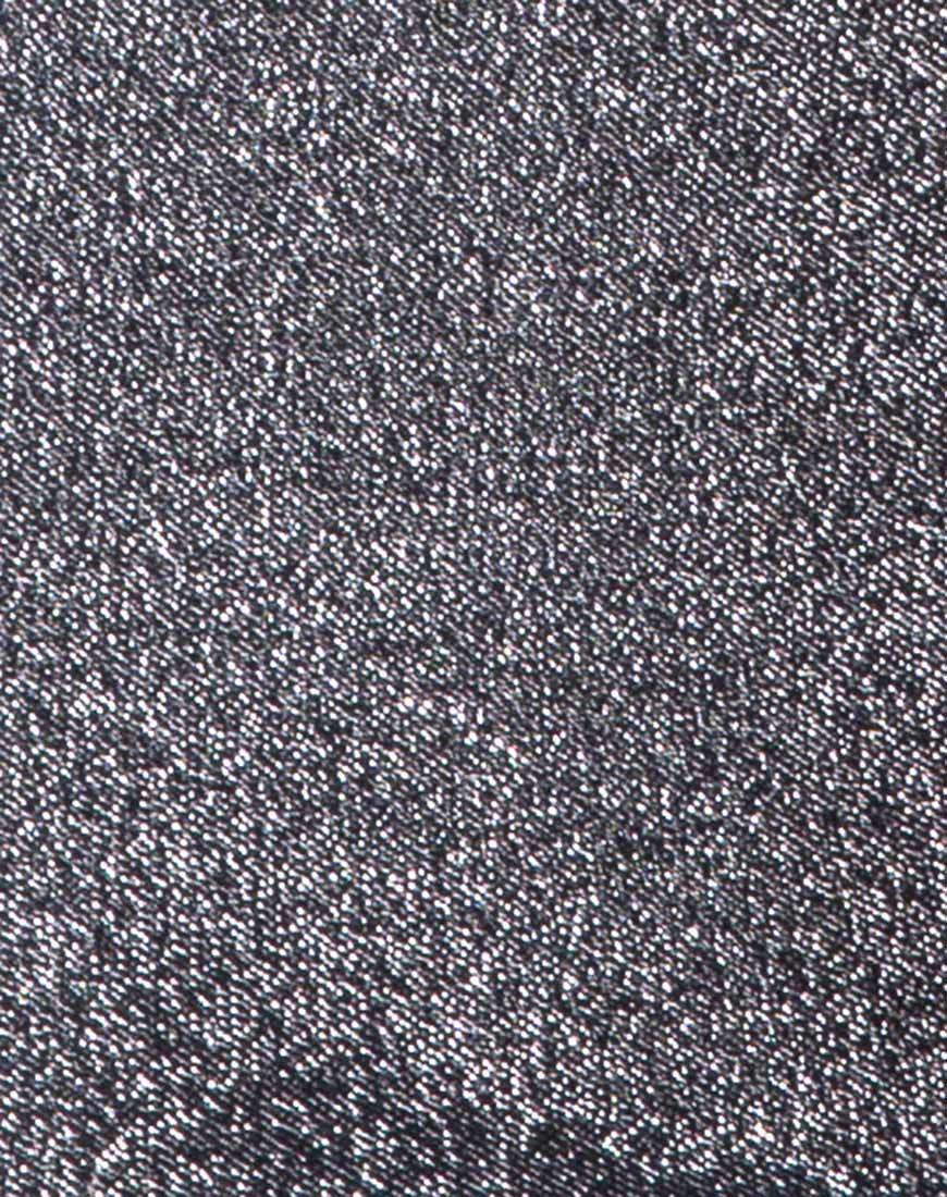 Bild von Kimmy Minirock aus Glitzer-Lurex Silber