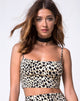 Bild von Kini Crop Top in Cheetah