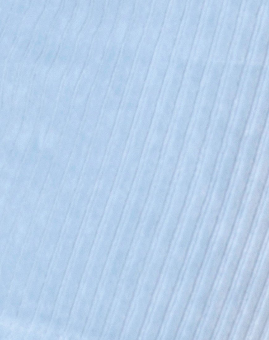 Bild von Kimmy Minirock aus flauschigem Strick in Babyblau