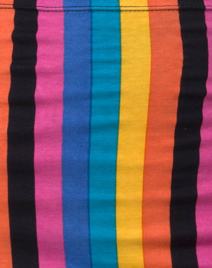 Bild von Kimmy Bodycon Rock in New Vertical Mixed Stripe