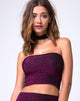 Bild von Tube Top in Glitter Burgundy