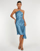 Bild von Kimora Midikleid in Satin Schiefer