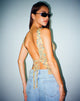 Bild von MOTEL X JACQUIE Kinda Crop Top in Mix Space Dye Multi Farbe