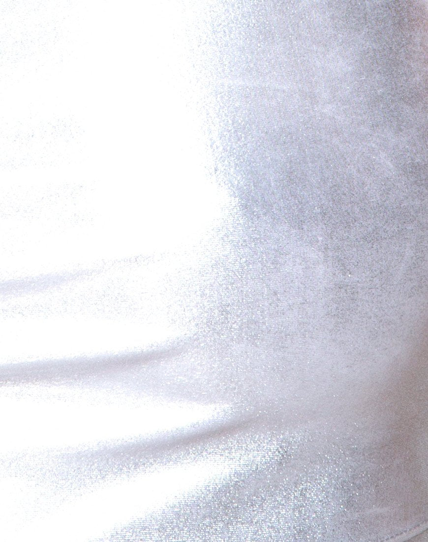 Bild von Kini Crop Top aus Spandex Silber