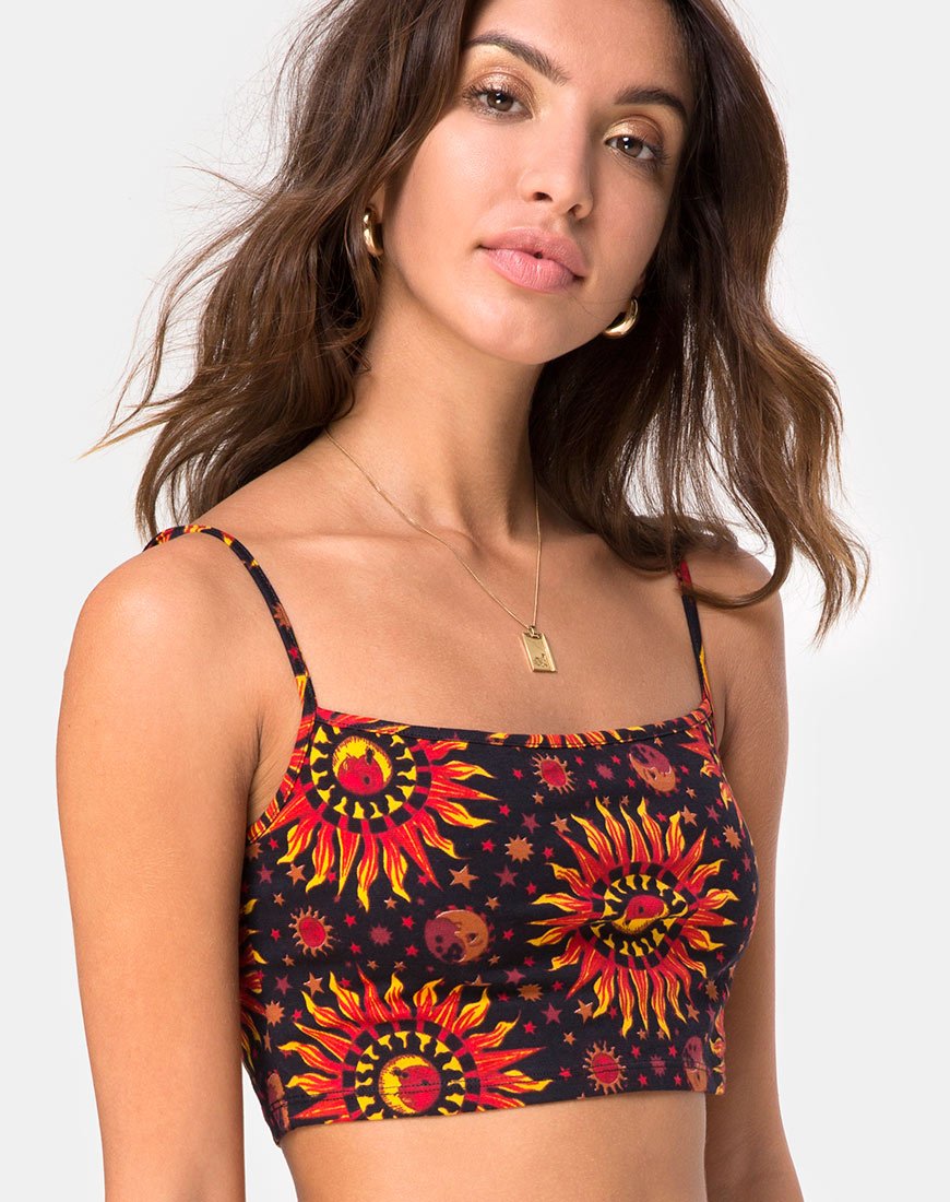 Kini Crop Top in Hot Sun X Princess Polly