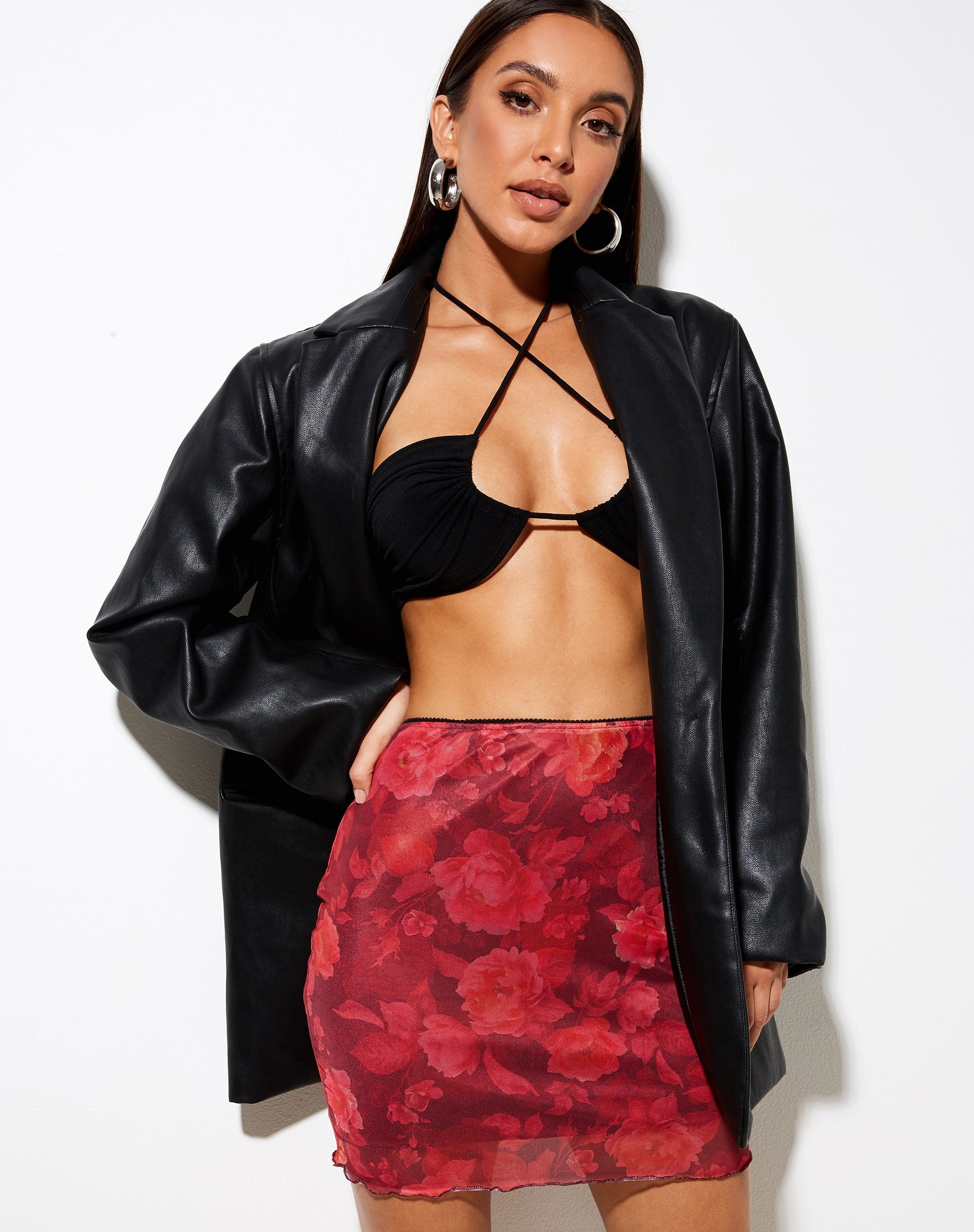 Bild von Kinnie Mini Rock in Rough Rose Burgundy