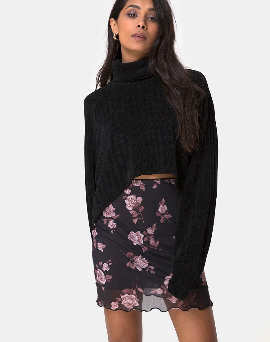 Kinnie Minirock in Dusky Rose