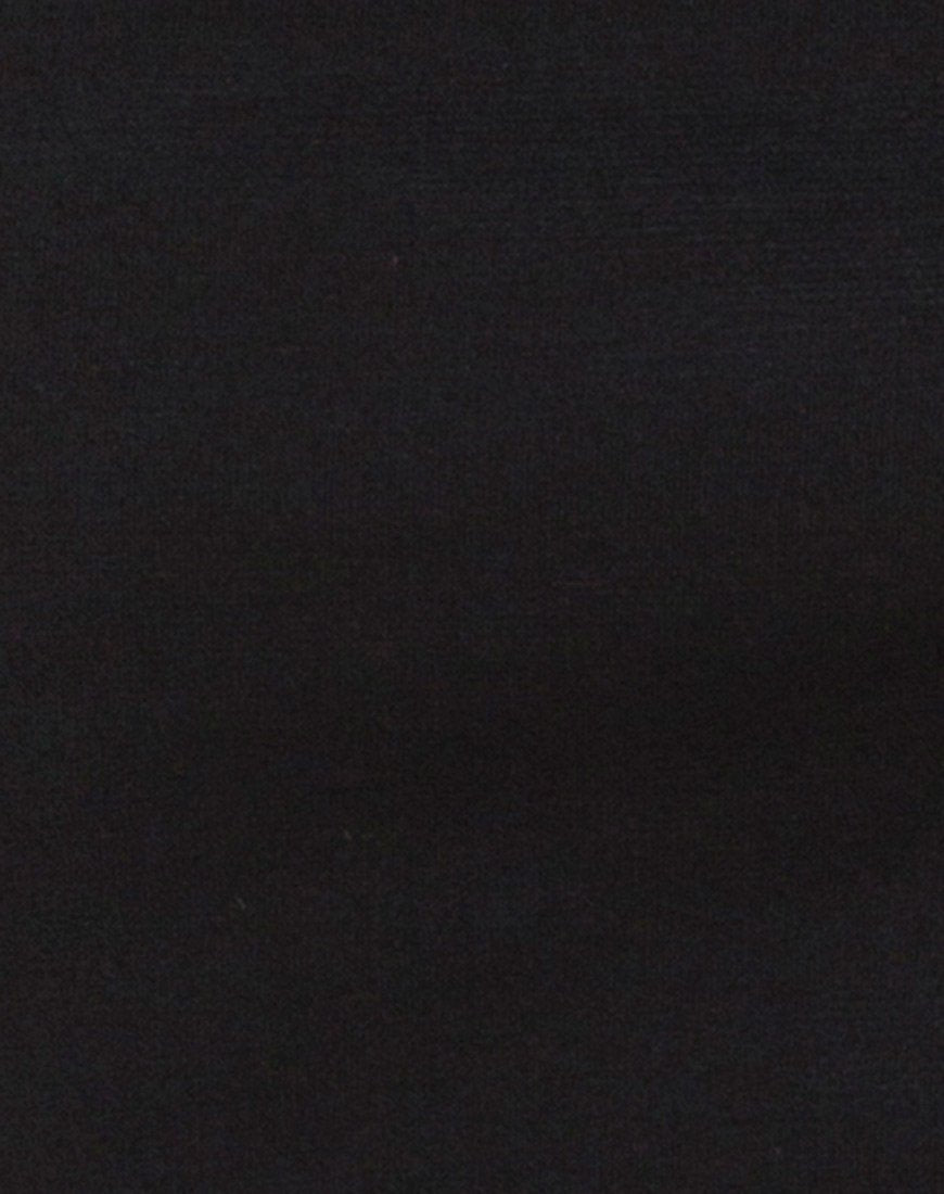 Image of Koenig Minikleid in Schwarz mit Silberkette