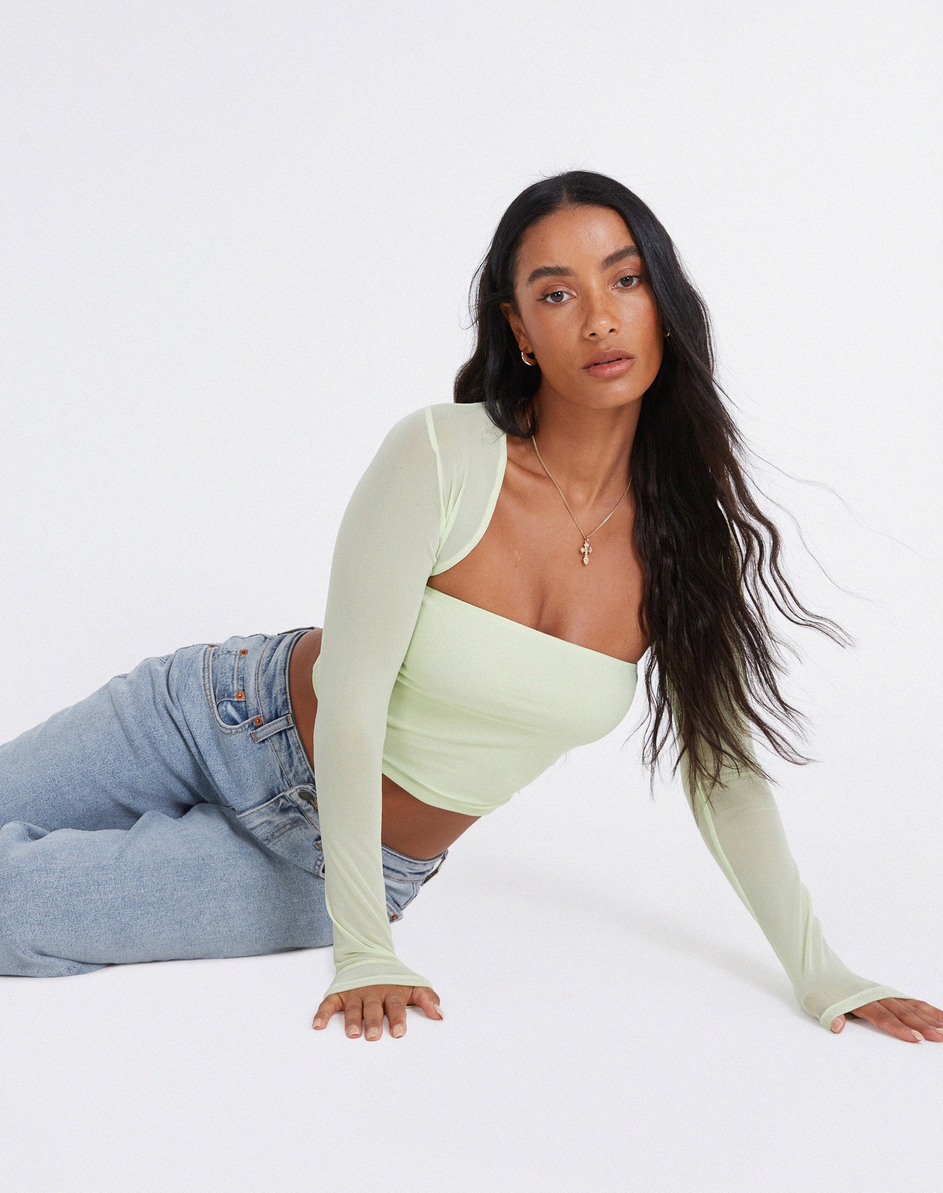 Abbildung von Kouna Crop Top in Shadow Lime