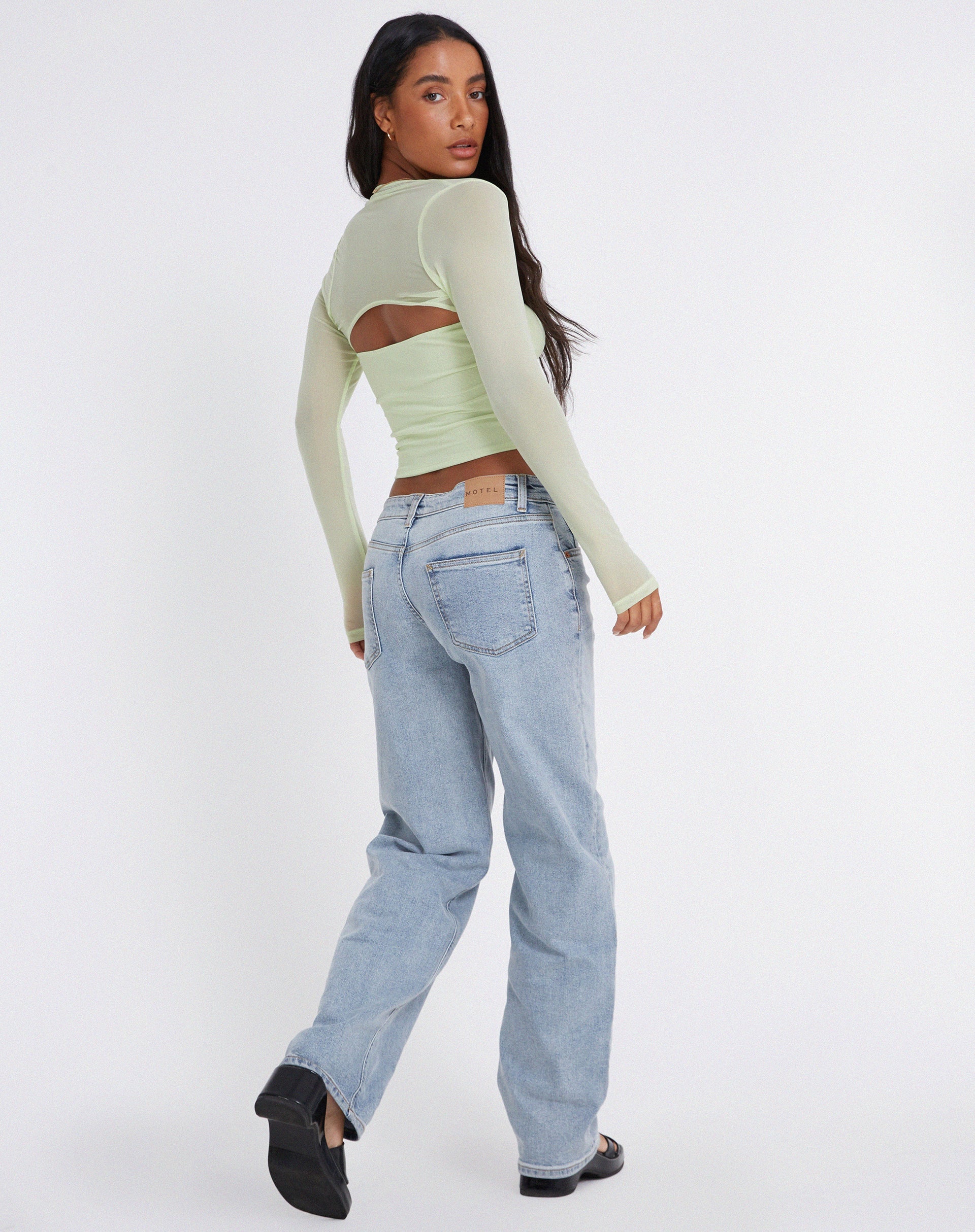 Abbildung von Kouna Crop Top in Shadow Lime
