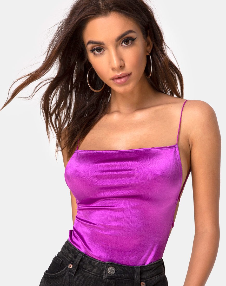 Koza Mieder in Satin Violett