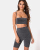 Image of Bike Short in Silber Glitter