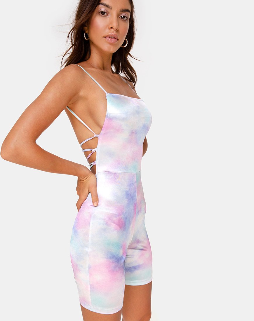 Bild von Kozu Unitard in Pastell Tie Dye