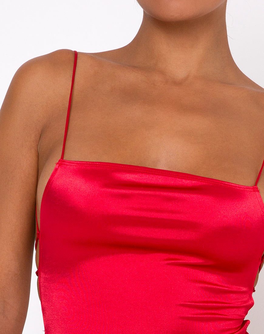 Image von Kozue Minikleid in Rot