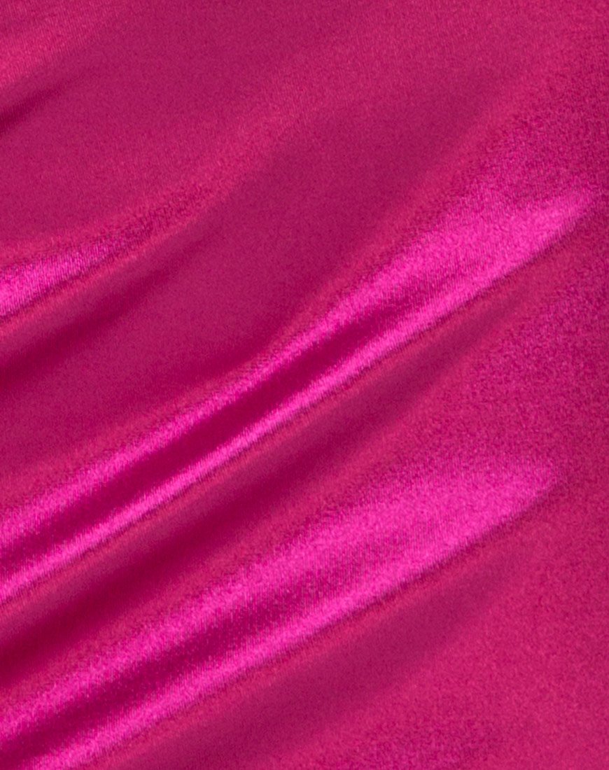 Image of Kozue Kleid in Satin Magenta