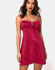 Bild von Kulu Kleid in Satin Kirsche