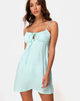 Bild von Kumala Slip Dress aus Satin Cheetah Mint