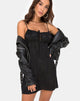 Bild von Kumala Slip Dress in Satin Rose Schwarz