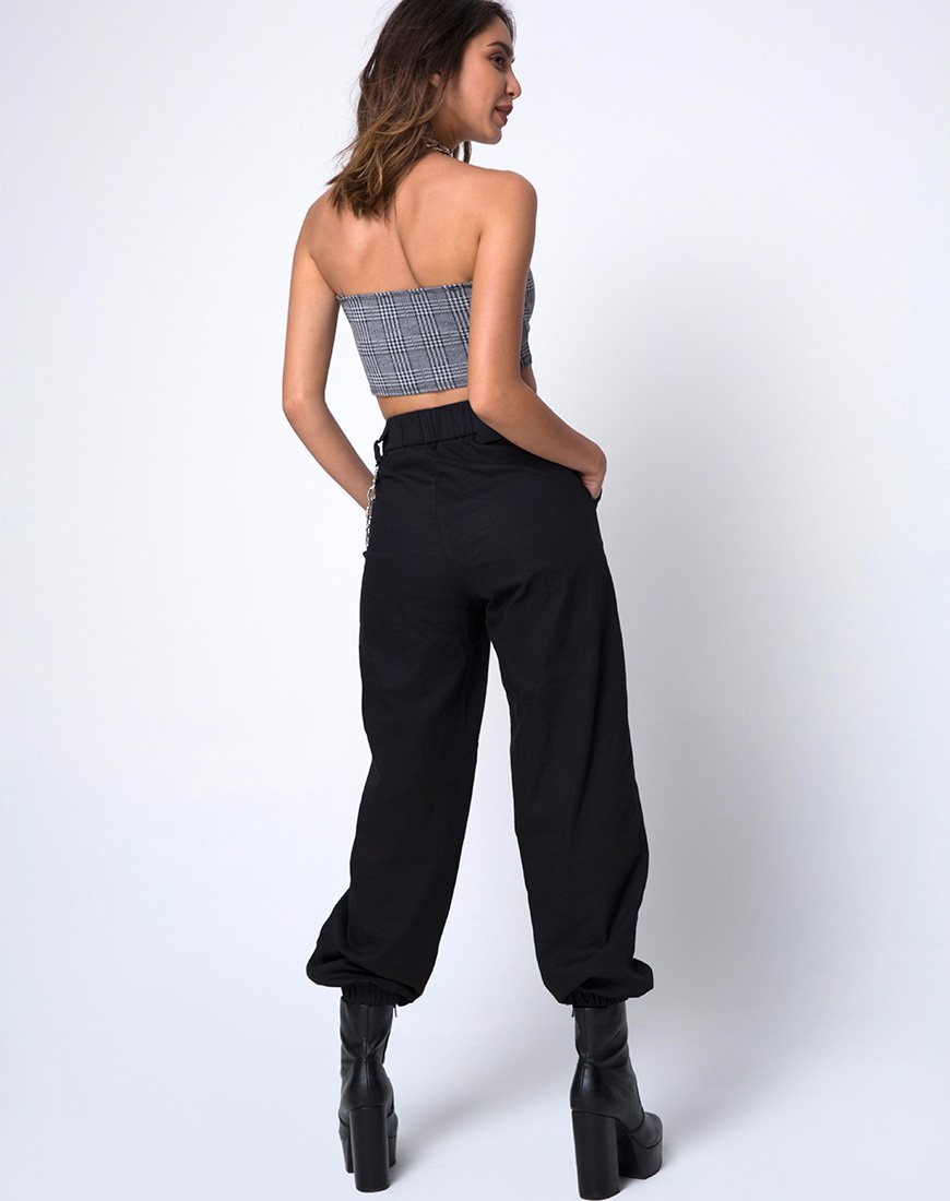 Bild von Kylie Crop Top in Charles Check Grau
