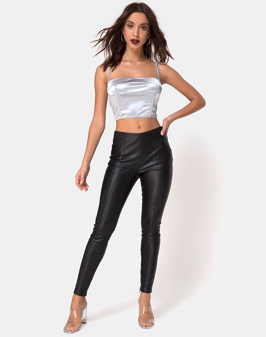 Bild von Kynette Crop in Satin Ice Silver