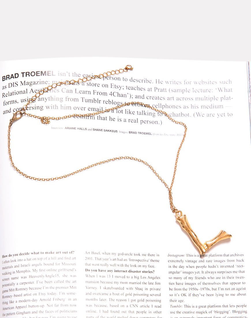 Bild von Halskette in Gold Buchstabe L
