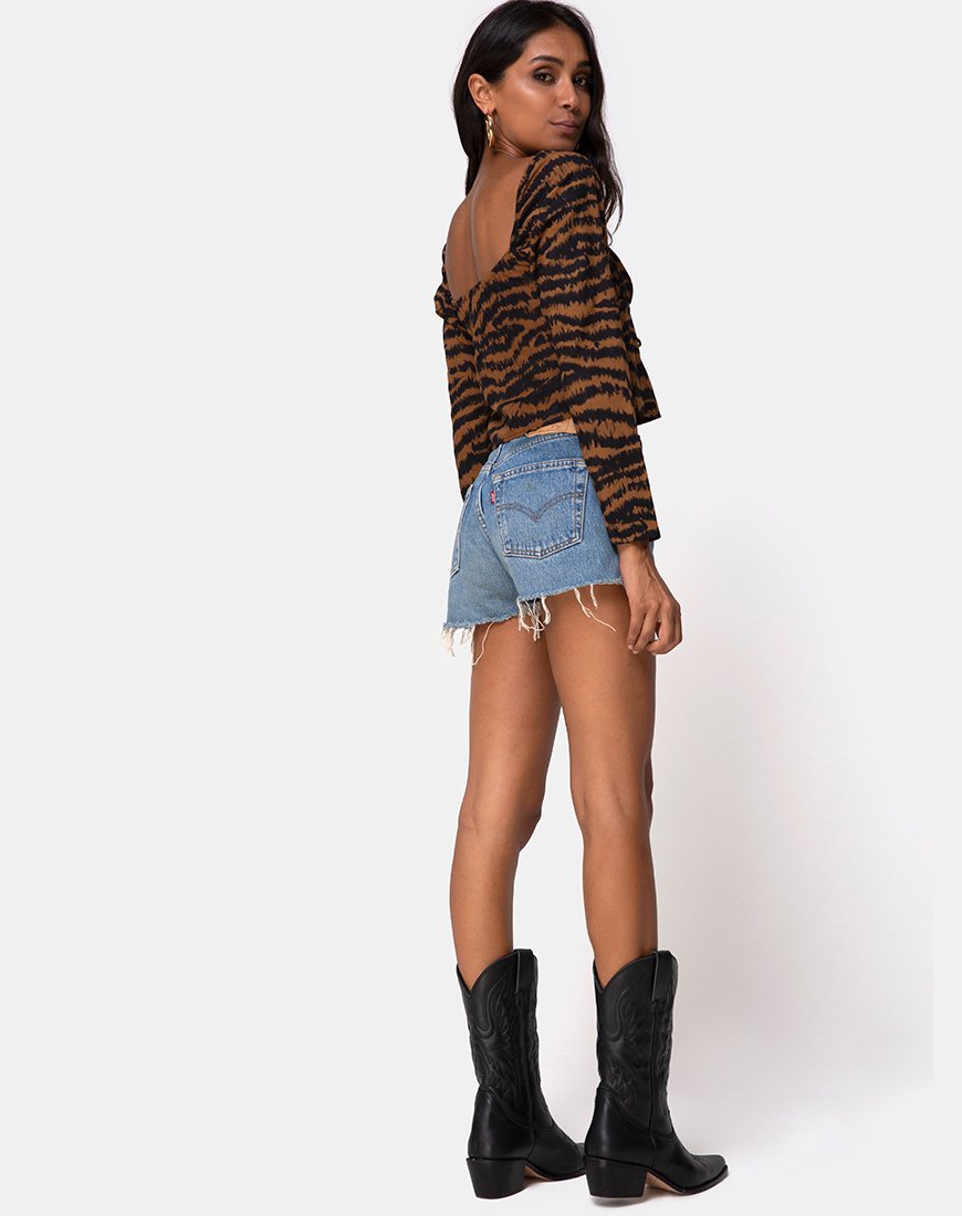 Image von Lakuma Top in Animal Drip Braun