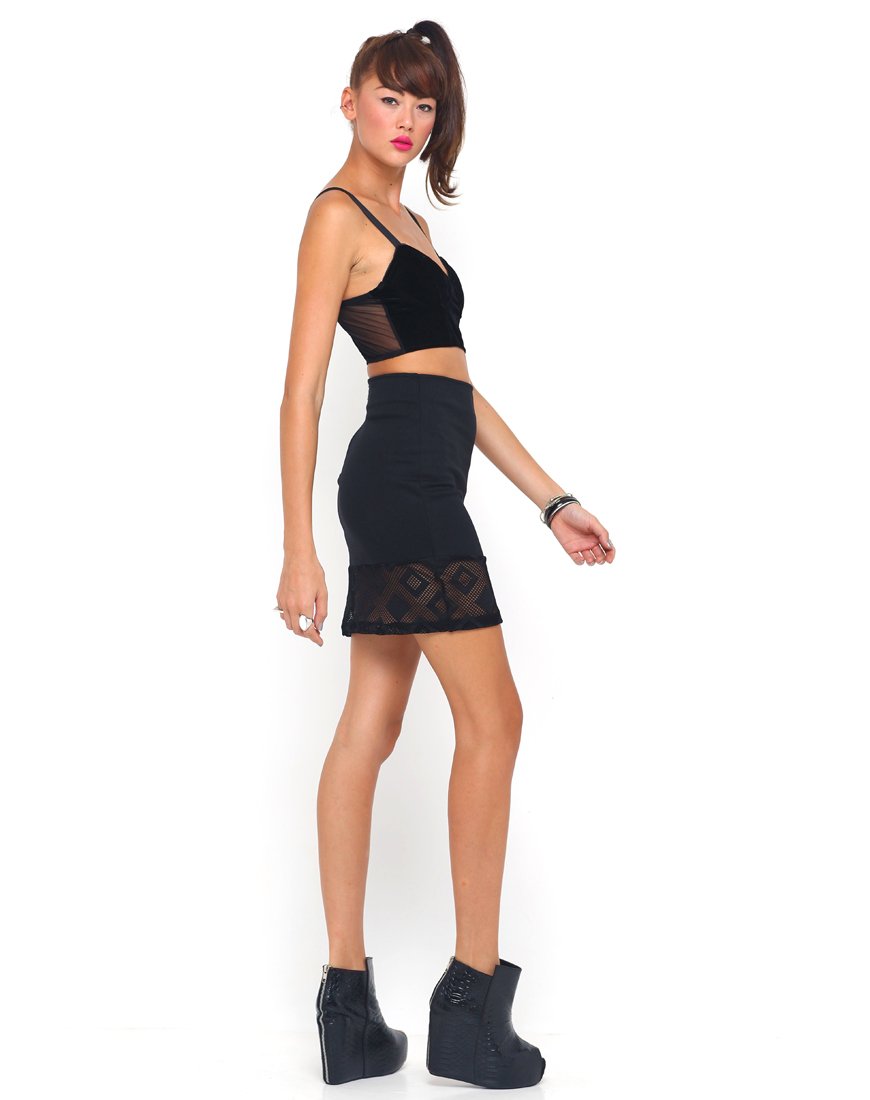 Bild von Lana Rock aus Diamantnetz Schwarz