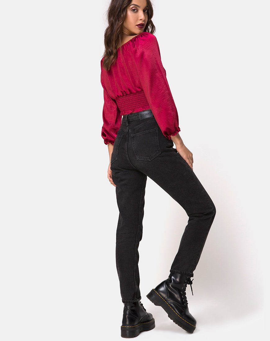 Bild von Lancer Top in Satin Cherry