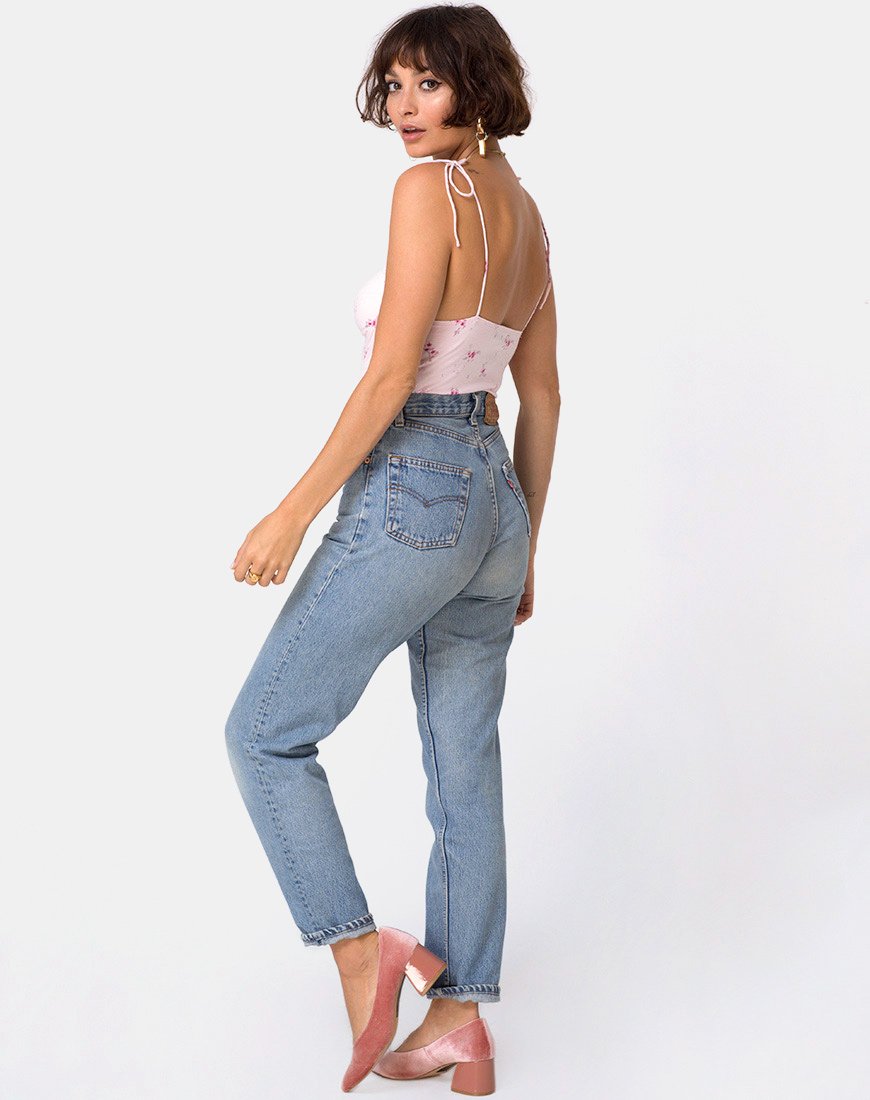 Bild von Lancheti Mieder in Forget Me Not Floral Pink