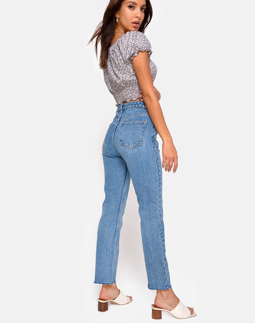 Bild von Lanfy Top in Leopard Daze Grau