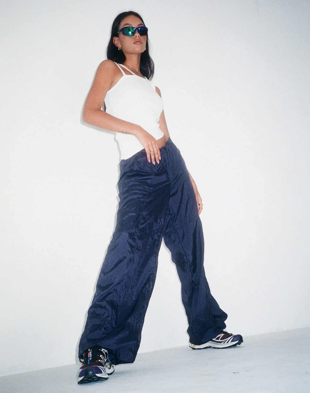 Motel x Olivia Neill Phil Hose in Parachute Navy
