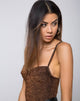 Image of Lanti Mieder aus Glitzer-Lurex Bronze