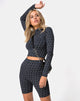 Bild von Cycle Short in Diagonal Disco Silber