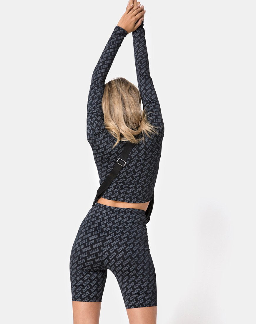 Bild von Cycle Short in Diagonal Disco Silber